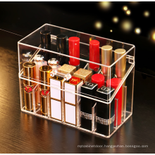 Makeup Cosmetic Organizer Factory Price Custom Modern Multifunction High Gloss Clear Acrylic Storage Boxes & Bins